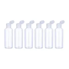 GENERICO - Set 6 Botella De Viaje Dispensadora 100 Ml Transparente