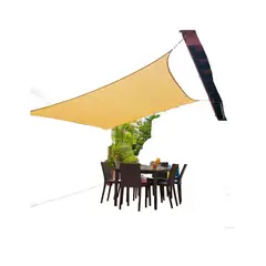 GENERICO - Lona Toldo Vela Sombra 5x5m Malla Hpde Anti Uv Rectangular