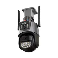 GENERICO - Cámara Vigilancia Wifi Exterior 2k 4mp Doble Lente Alarma