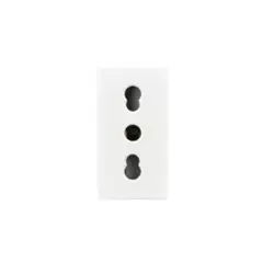 LEXO - Modulo Enchufe 2P+T 10A 16A 250V Blanco -