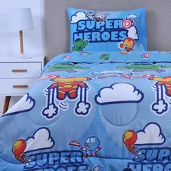 GENERICO - PLUMÓN NIÑO DISNEY 15 PLAZA REVERSIBLE MARVEL