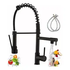 U BUY - Grifo Llave Lavaplatos Monomando Cocina Extensible Flexible