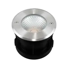 LED STUDIO - EMBUTIDO PISO 7W LUZ CÁLIDA IP67 PLATEADO