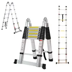 GENERICO - Escalera Aluminio Telescopica Multiuso 4,4 Metros