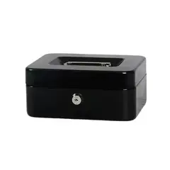 HOMESTAR - Caja Fuerte Metálica Para Dinero Seguridad Negro