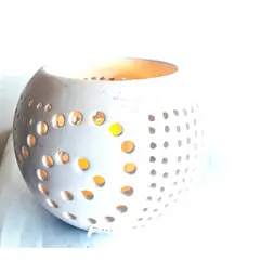 GOIC DISEÑOS - Porta vela de cerámica hecho a mano diseño exclusivo