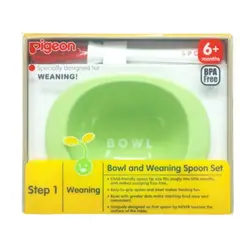 PIGEON - Set Tazón y Cuchara de Destete – Paso 1