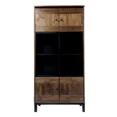 MUEBLES DURAN - Vitrina Tokio - Bicolor Hualle