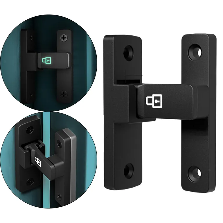 90° Antirrobo Enganche De Puerta Cerrojo Sin Taladrar