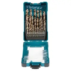 MAKITA - Juego de Brocas Para Metal HSS- CO 1-13mm 25 Pzas -