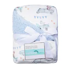 BAMBINO - Frazada De Sherpa Blanco Aviones Niño
