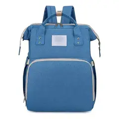 GENERICO - Mochila Panalera Cuna Impermeable Bebe Viaje AZUL CLARO