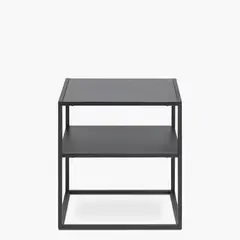 FORM DESIGN - Mesa Lateral Newton con repisa Negro Form