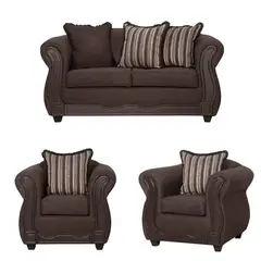 BLACK FACTORY - Juego de Living 2 1 1 Sofia Cafe