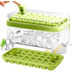 GENERICO - Bandejas De Hielo Cubeta De Hielo Y Cuchara Para Hielo Color Verde