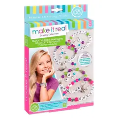 MAKE IT REAL - Set de pulseras con dijes y bloques de colores