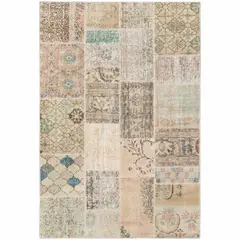 RUGS CL - Alfombra Rugscl Patchwork Beige 134x198cm - Pieza Única