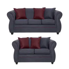 BLACK FACTORY - Juego de Living 3 2 Emili Marengo.