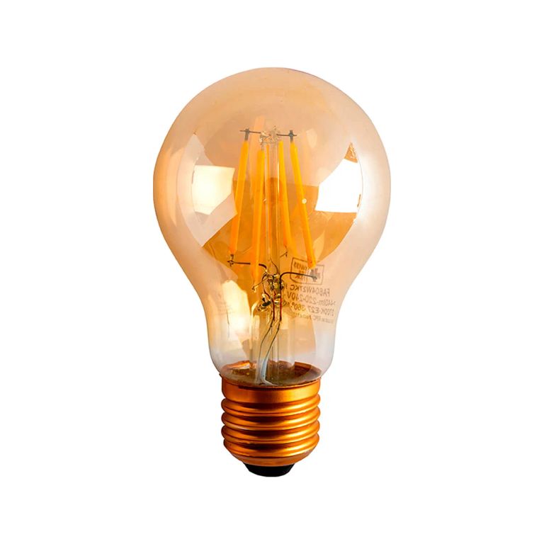 AMPOLLETA A60 FILAMENTO 4W LUZ CÁLIDA ÁMBAR