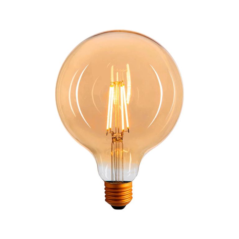 AMPOLLETA G125 GLOBO FILAMENTO 6W LZ CÁLIDA ÁMBAR