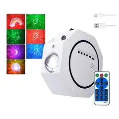 GENERICO - Lampara Galaxia Proyector Parlante Bluetooth Luz Rgb Control