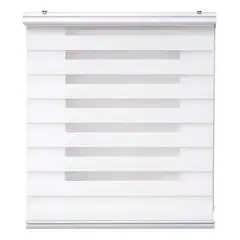 OFERTABKN - Cortina Roller Duo Zebra Dia Y Noche Persiana 100x180cm Blanco