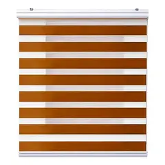 OFERTABKN - Cortina Roller Duo Zebra Dia Y Noche Persiana 100x180cm Cafe