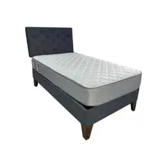 MUEBLES HVM - Cama HVM 15P Gris Grafito Pmadera