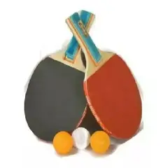 AK SPORT - Raquetas De Pin Pon La Media Docena 6 - Rojo