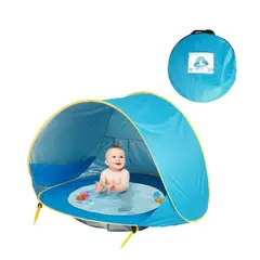 GENERICO - Carpa con piscina de exterior para bebe Azul