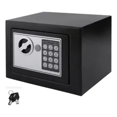 GENERICO - Caja Fuerte Electrónica De Seguridad Codigo Digital Y Llave Color Negro