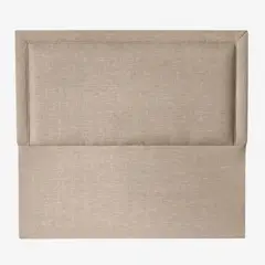 ESPACIO HOGAR - Respaldo de Cama Flat Frame Vivo Lino Beige 1,5 Plazas
