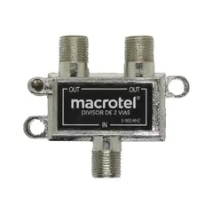 MACROTEL - Splitter Coaxial 1x2 Tv Y Cable