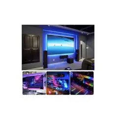 GENERICO - Cinta Tira Led Rgb Tv Usb Tiras Led 5 Metros Incluye Control Remoto