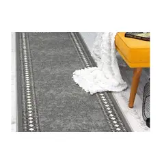 MROTTO - Alfombra Pasillo Gris 70 cm x 4 metros ANTIDESLIZANTE