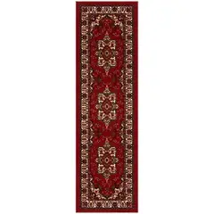 MROTTO - Alfombra Pasillo Rojo 70 cm x 4 metros ANTIDESLIZANTE