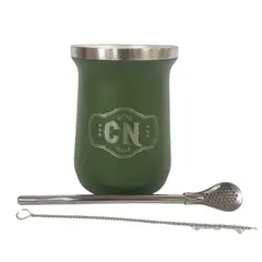 COSAS NUESTRAS - JUEGO DE MATE BOCON ACERO INOXIDABLE - Kit de 3 Piezas