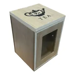 OEM - Caja De Té Mediana De Madera 1 Espacios