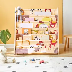 SANTU HOME & DECO - Librero de Madera Diseño Blanco