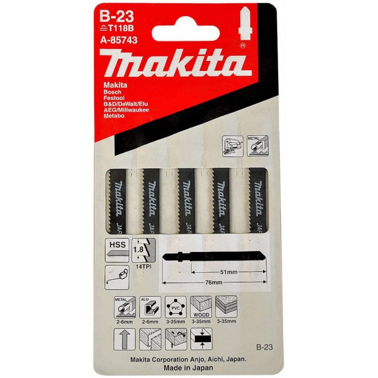 Hoja de Calar B-23 14T x 50 mm Madera A-85743
