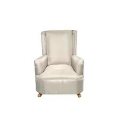 DISEÑOS VALESTRINI - SILLON MECEDOR LINO BEIGE