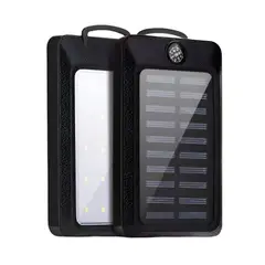 GENERICO - Bateria Externa Power Bank Solar 20000mah Cargador Portatil