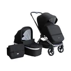 BABYMINE - Coche Plegado Compacto Indigo Negro
