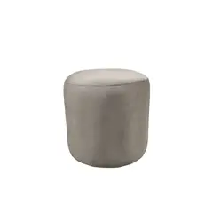 DISEÑOS VALESTRINI - POUF REDONDO FELPA BEIGE