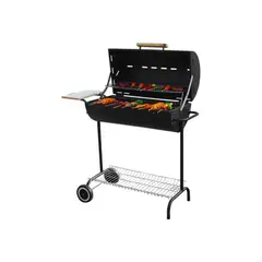GENERICO - Parrilla a carbón tambor con ruedas 104x42.5x97cm Bighouse