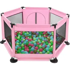 GENERICO - Corral Seguridad Para Bebe Color Rosado