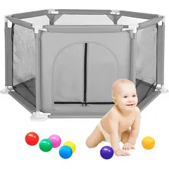 GENERICO - Corral Seguridad Para Bebe Color Gris