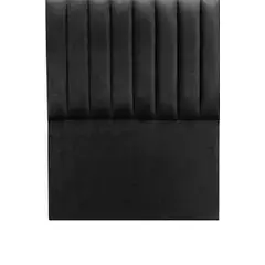 GENERICO - Respaldo Tubular AL PISO FELPA NEGRO 1 plaza