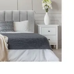 GENERICO - Respaldo tubular AL PISO FELPA GRIS PERLADO 1.5 plz