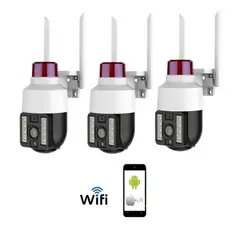 VIPA - Pack 3 Cámaras Seguridad Exterior IP WIFI Full HD Robótica IP1100